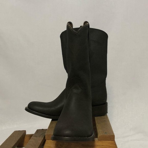Resistol Mens Calf Roper Horse Riding Boots Size 8 main image 4
